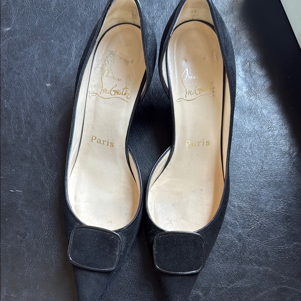 Christian Louboutin Black Heels Elegant Design